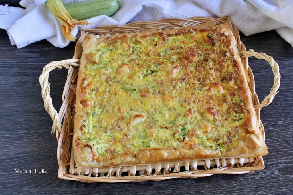 Tarte salée Courgettes Speck et Brie