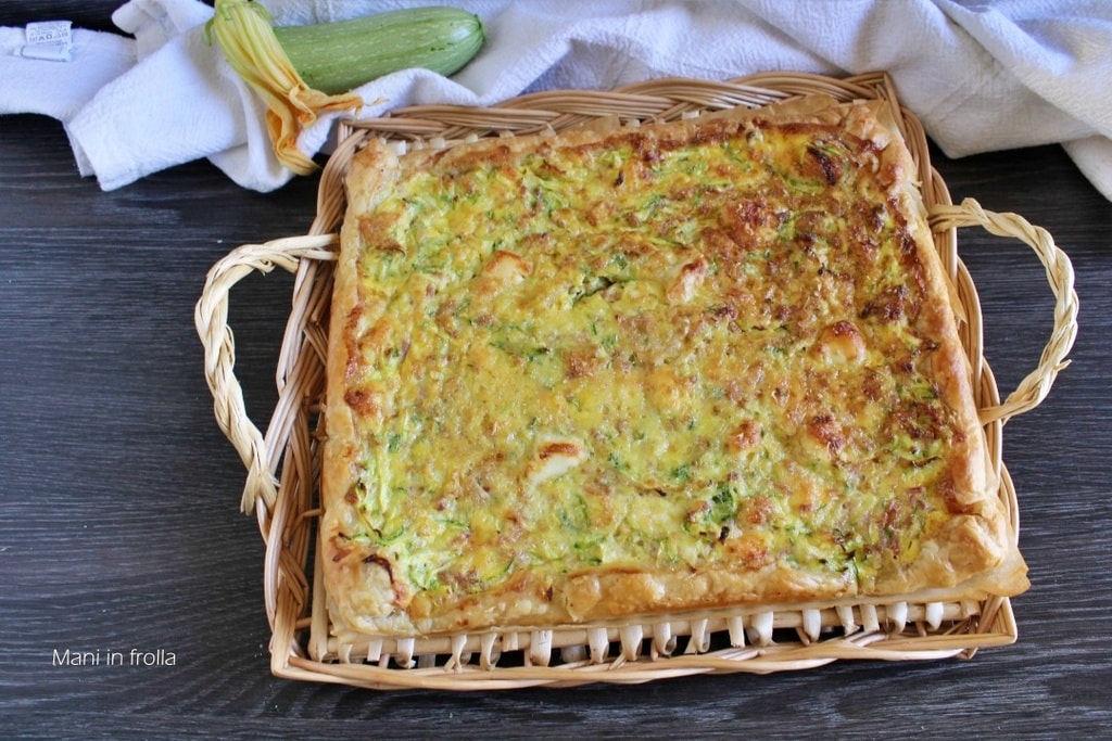 Tarte salée Courgettes Speck et Brie