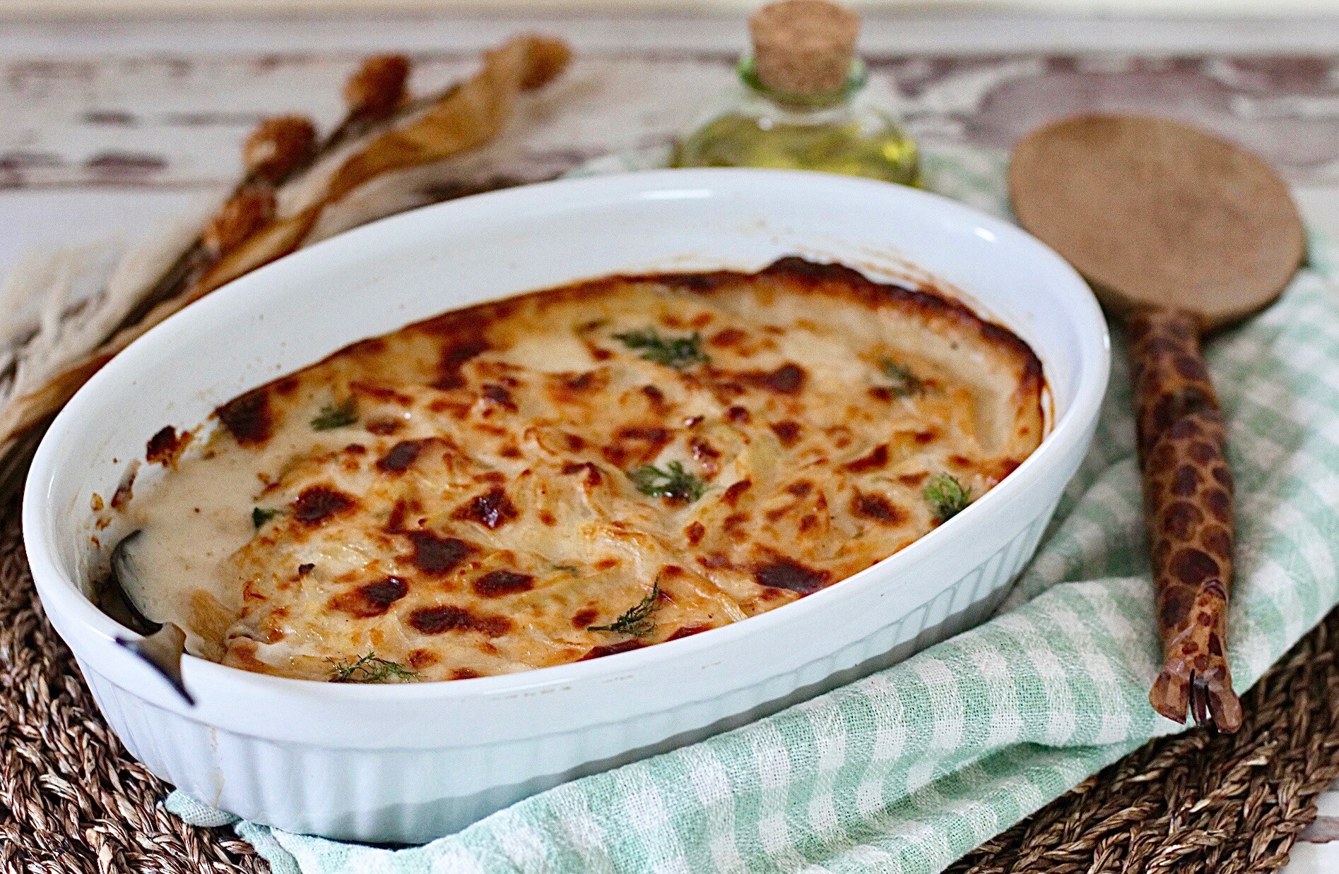 Fenouils gratinés crémeux