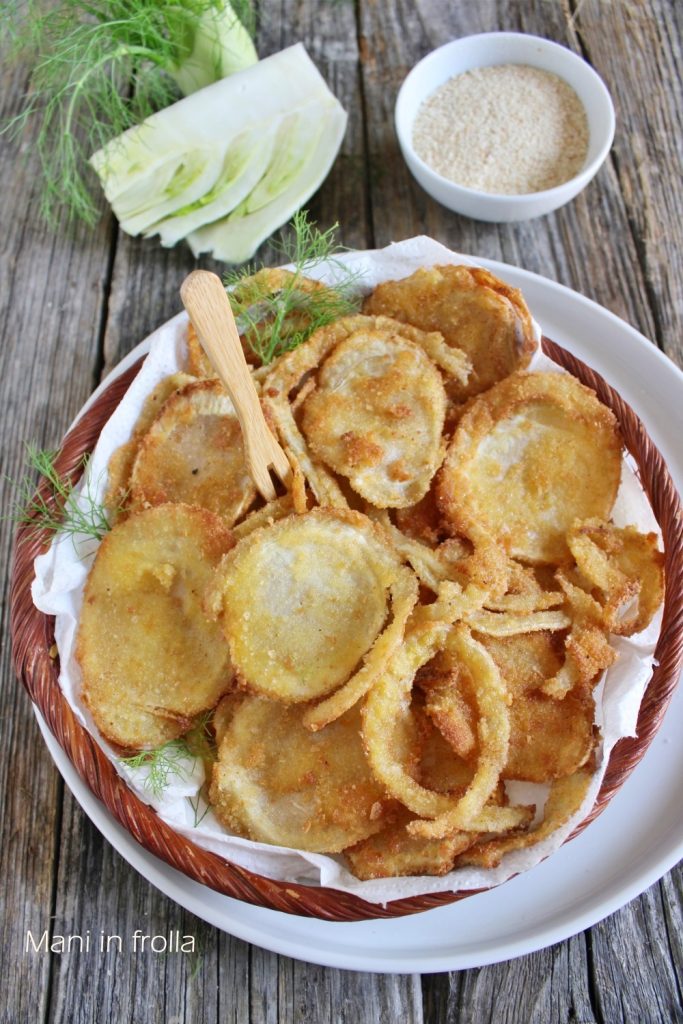 Fenouils frits en Finger Food