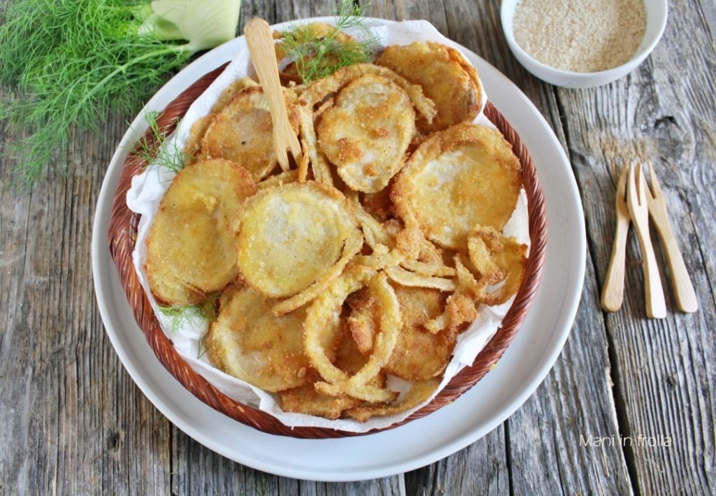 Fenouils frits en Finger Food