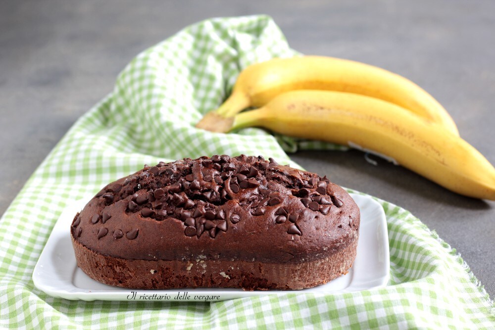 Banana bread avec des pépites de chocolat