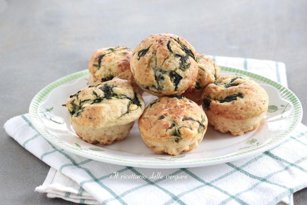 Muffins aux épinards sans gluten