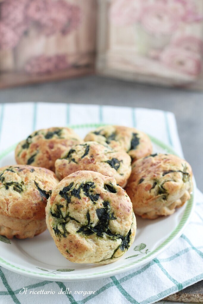 Muffins aux épinards sans gluten