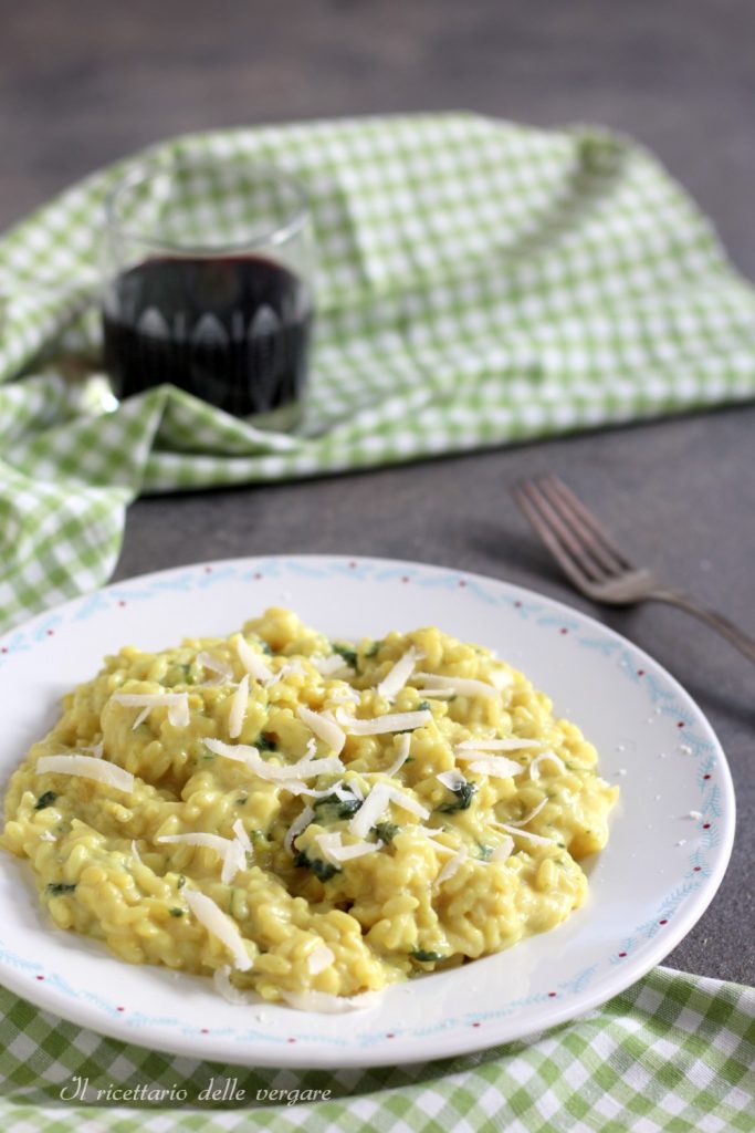 Risotto aux fromages et épinards