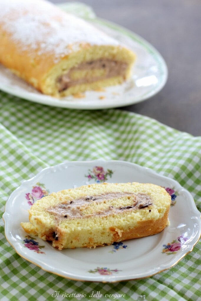 Roulé à la crème au chocolat