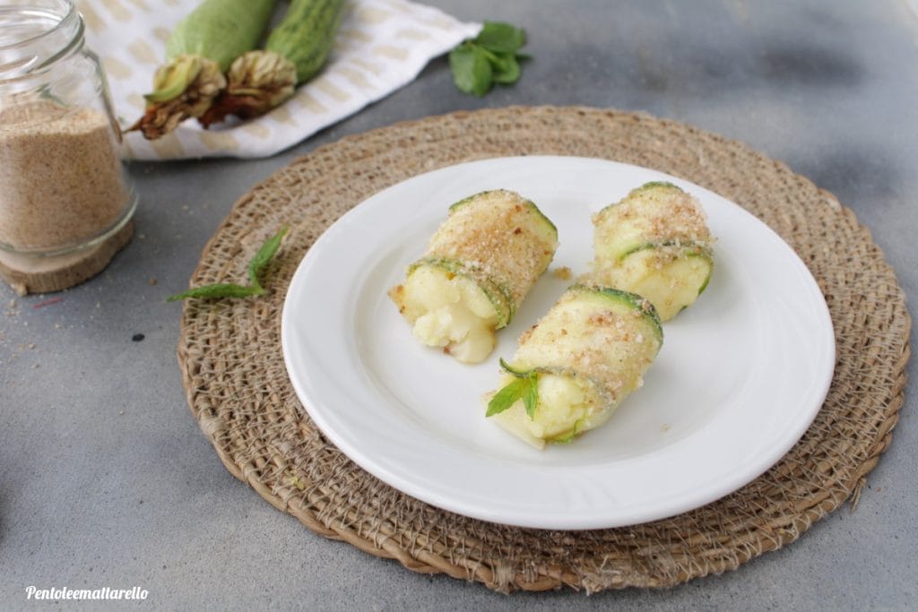 Roulés de courgettes