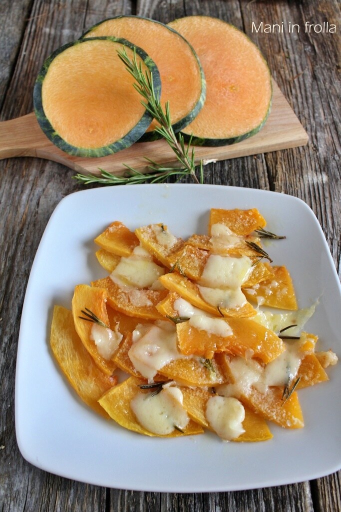 Courge gratinée au four