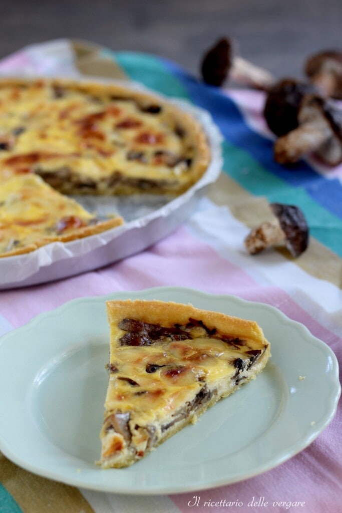 Tarte salée aux champignons et fromage