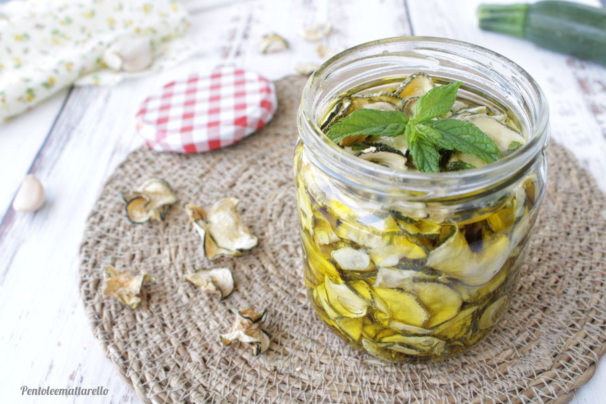 Courgettes à l’huile séchées au soleil