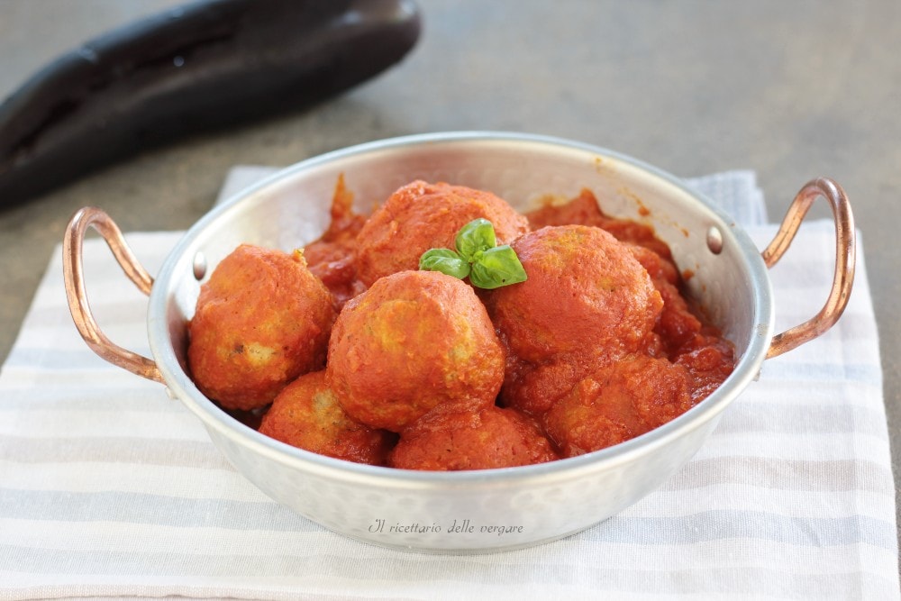 Boulettes de poulet et d’aubergines