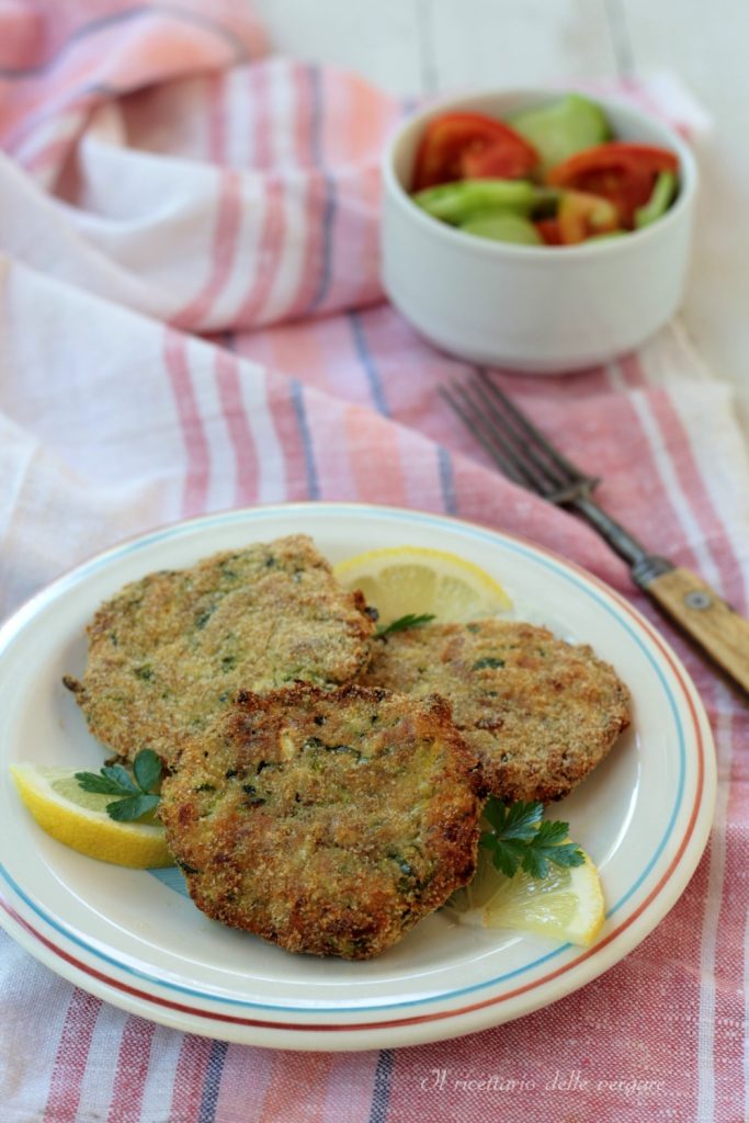 Burger de courgettes et thon à la friteuse à air