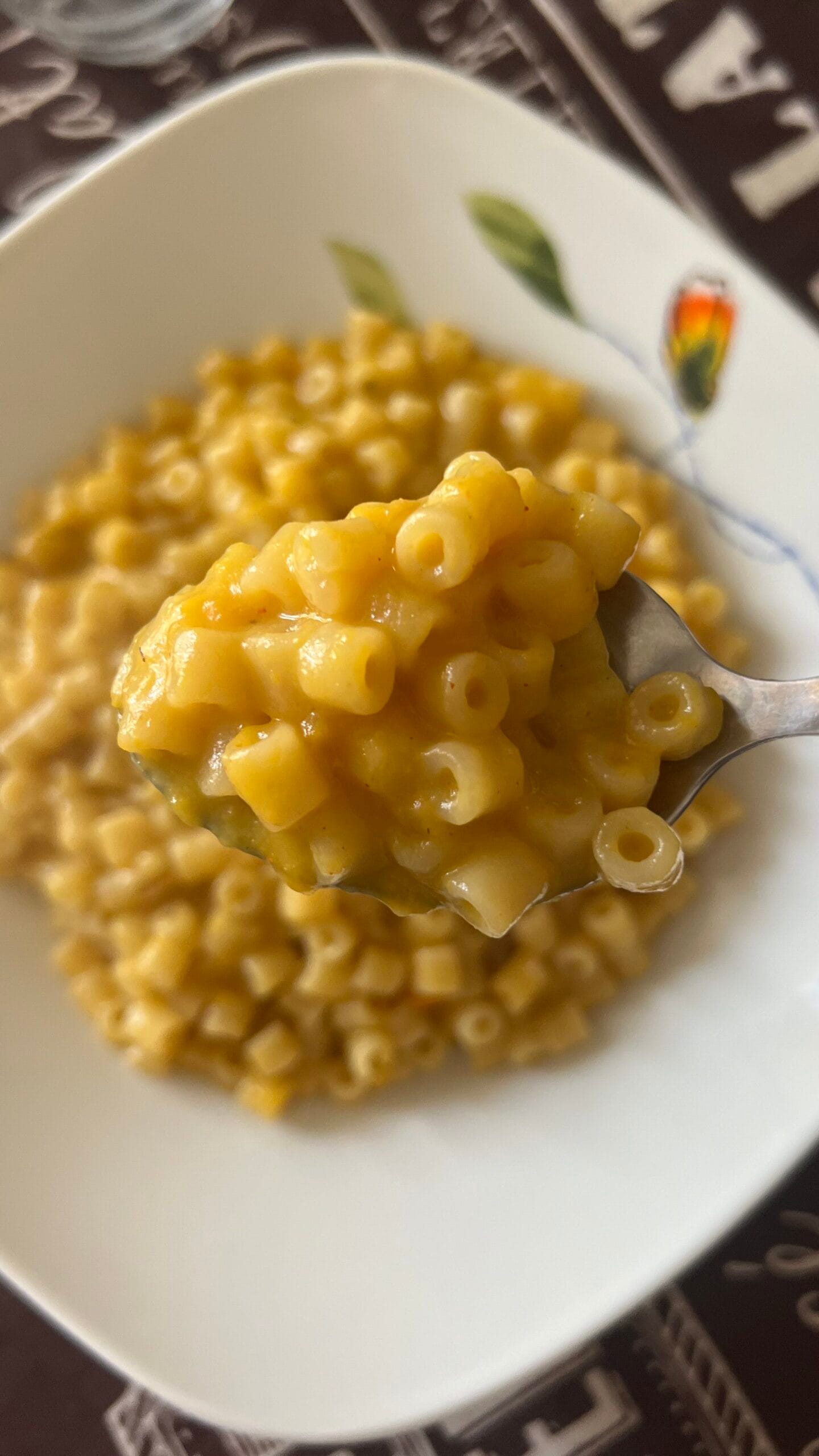Pâtes et potiron crémeux
