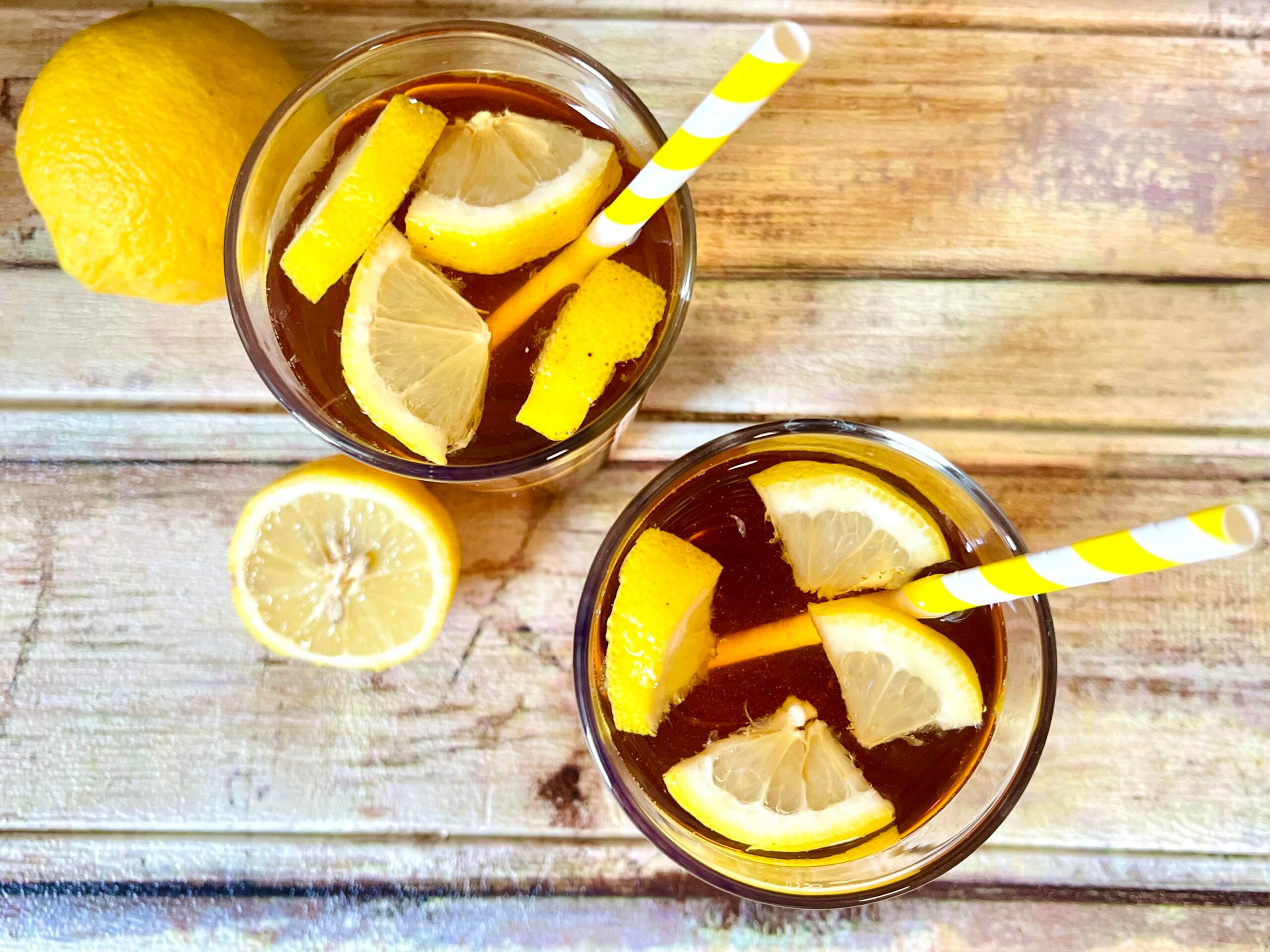 Thé glacé au citron fait maison