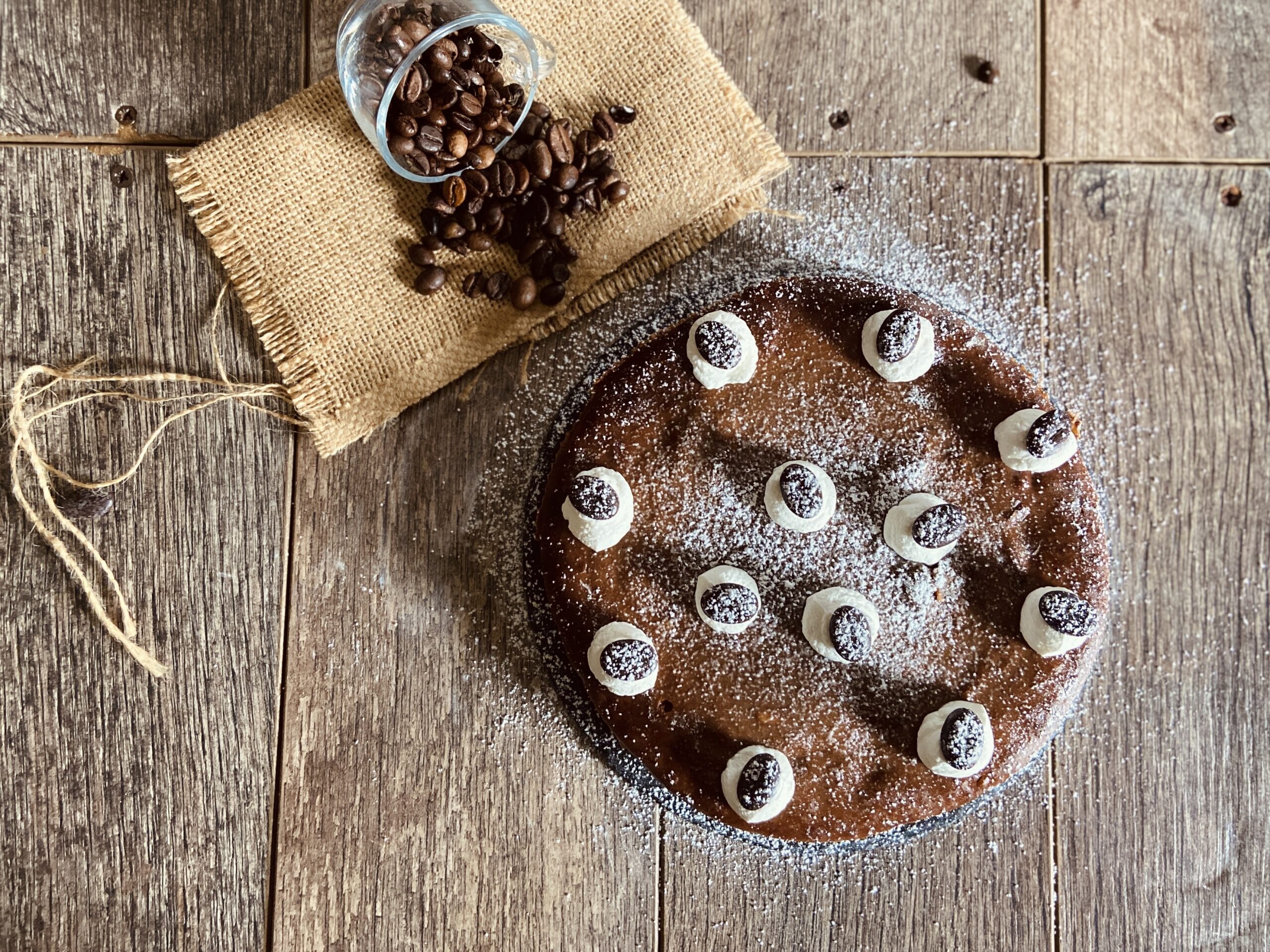 Gâteau à la ricotta et au café