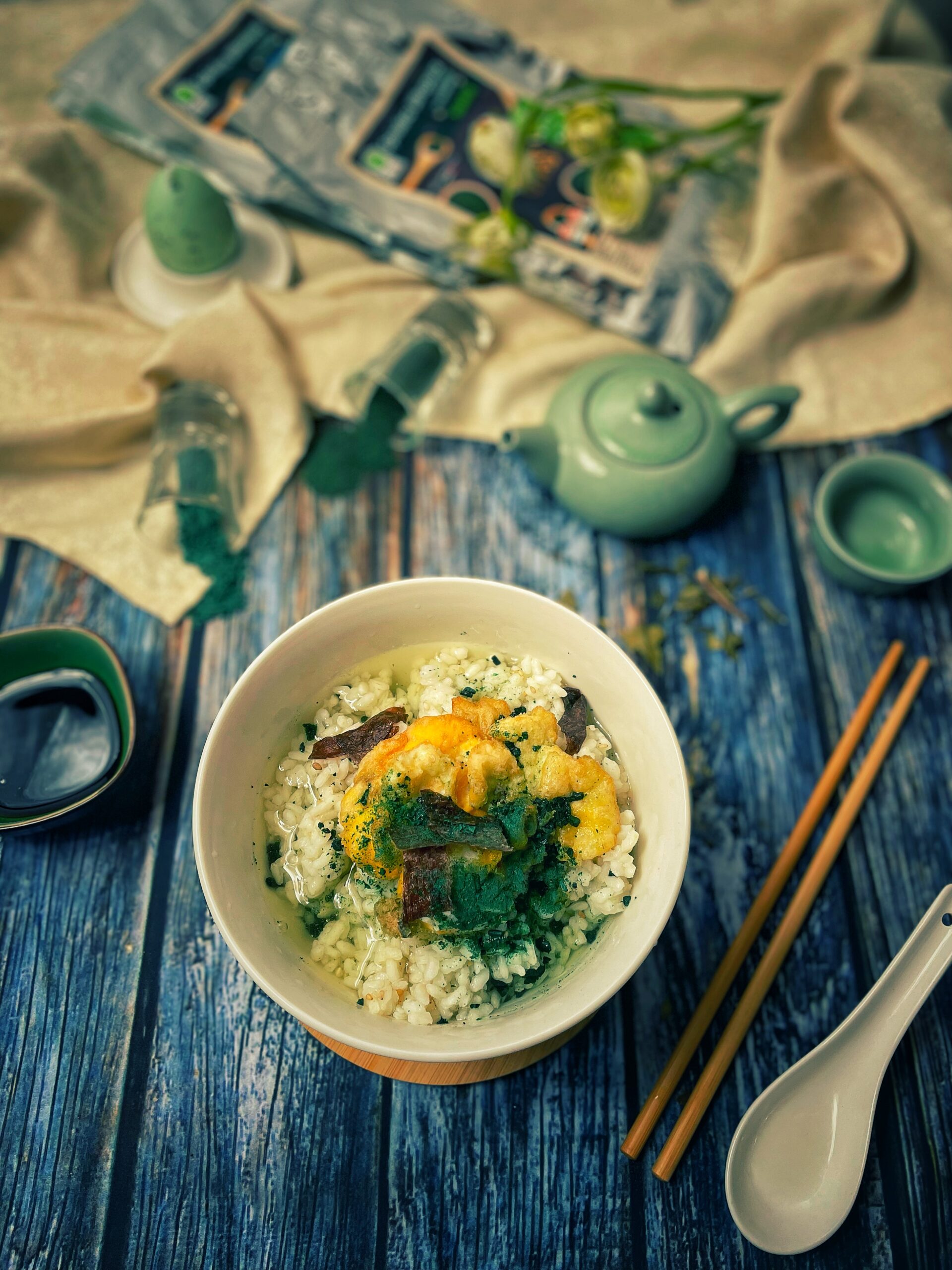 Tempura kakiage chazuke (Japon)