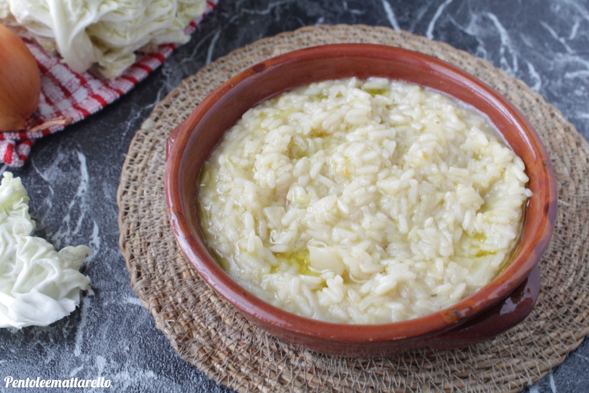 Risotto au chou frisé