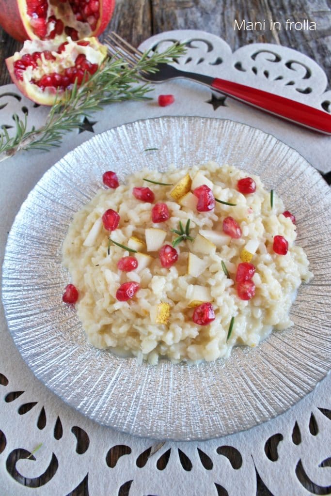 Risotto Scamorza Gorgonzola et Poires
