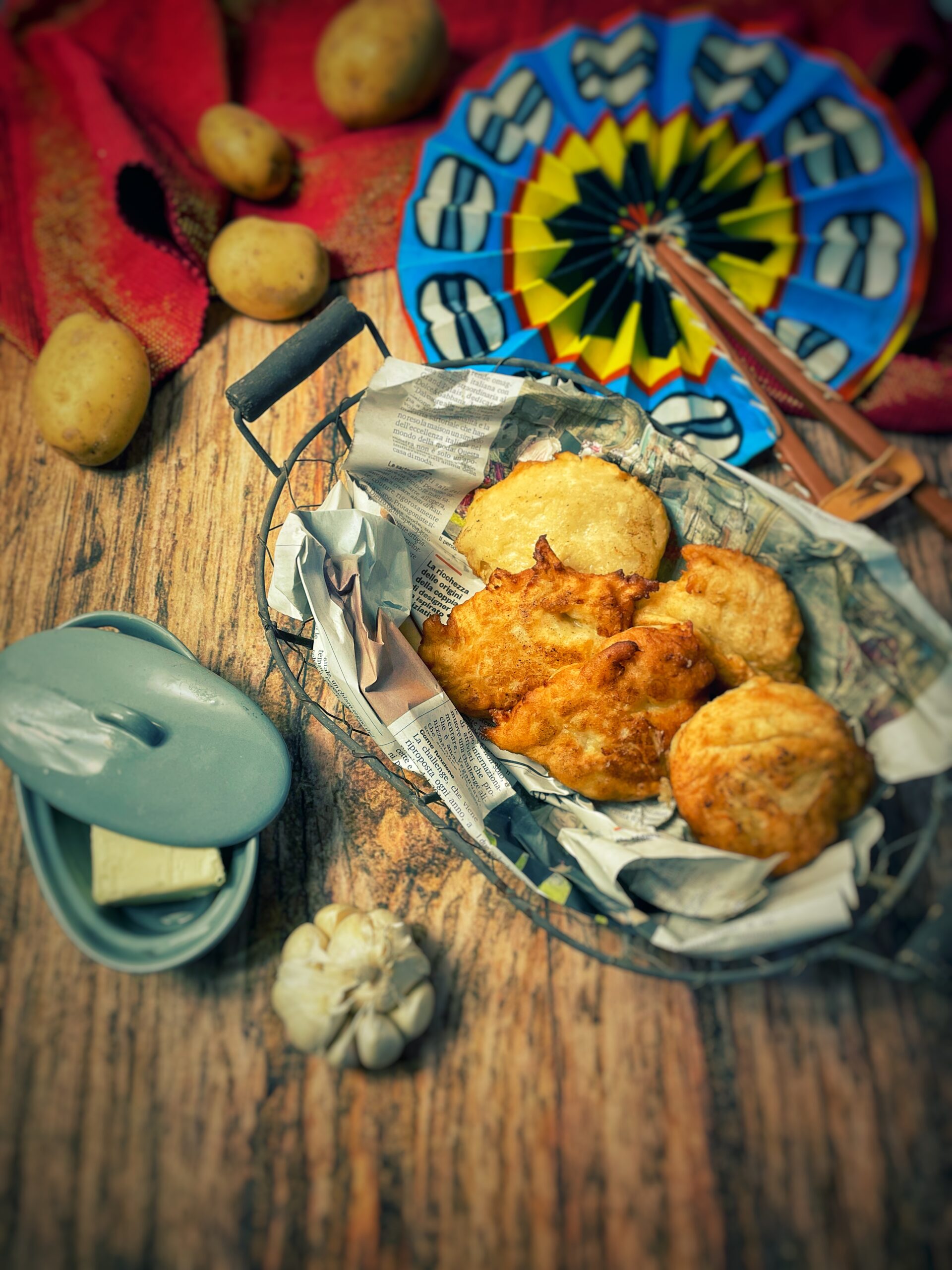 Krumplis Lángos pain frit de pommes de terre