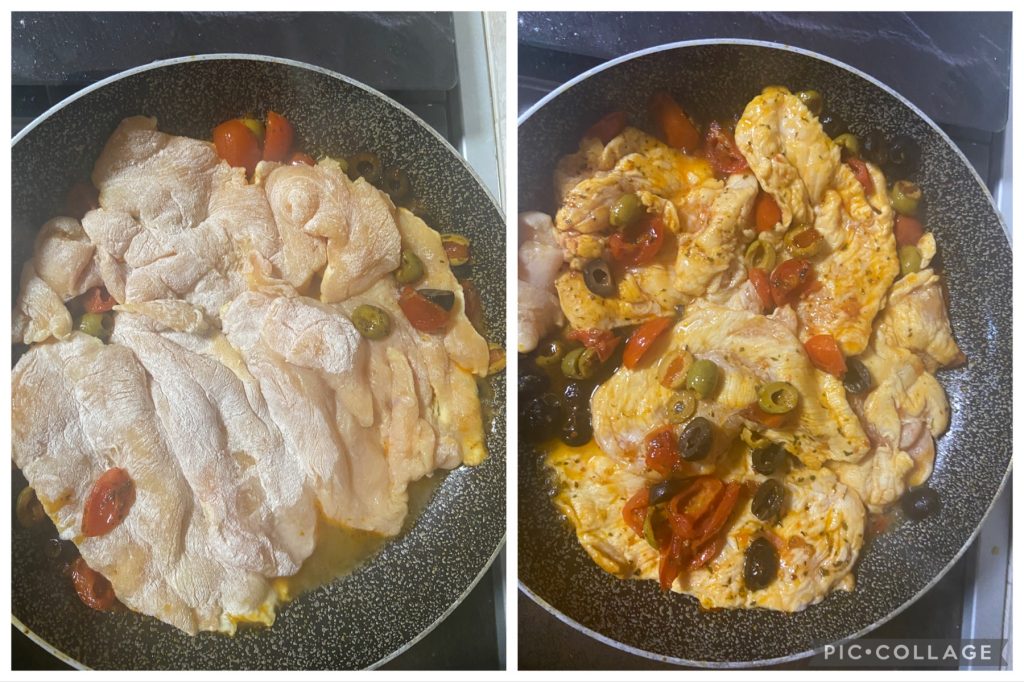 escalopes de poulet à la méditerranéenne
