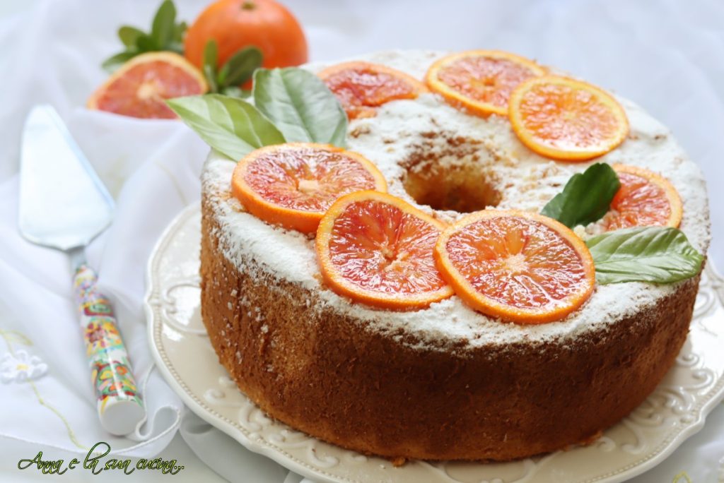 chiffon cake moelleuse à l'orange