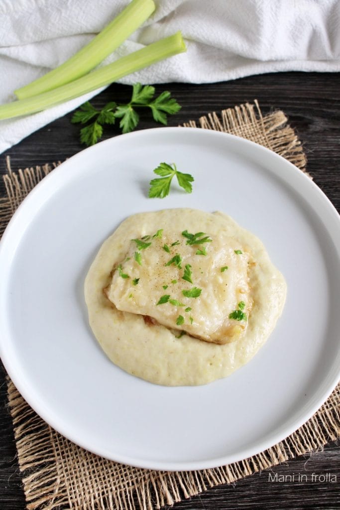 Filets de Cabillaud avec sauce aux Poireaux