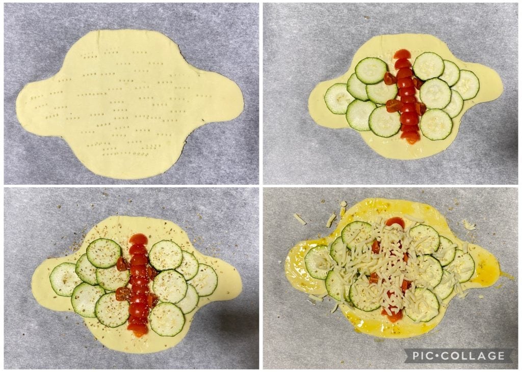 colombe salée en pâte feuilletée