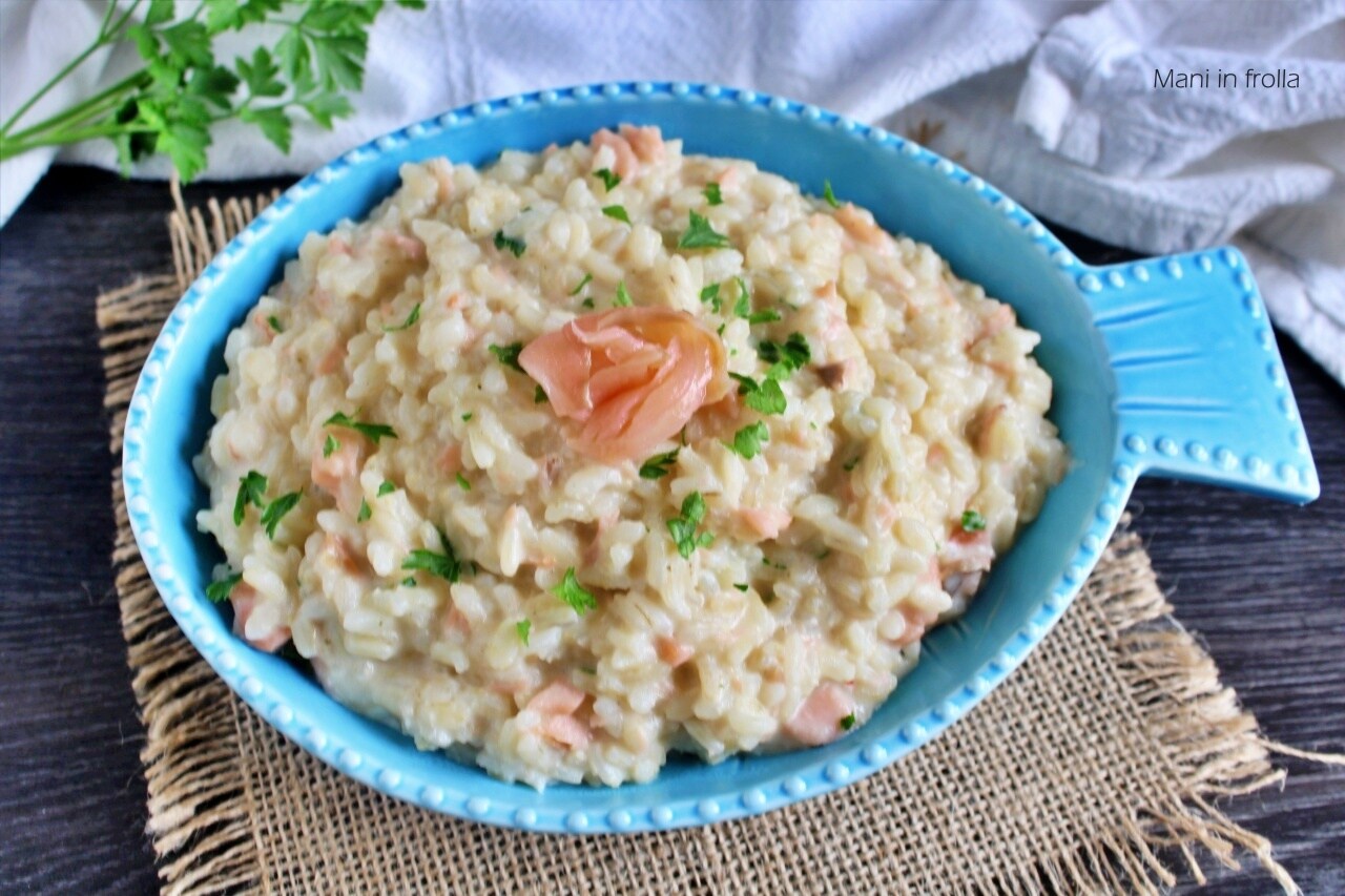 Risotto crémeux Saumon et Fromage