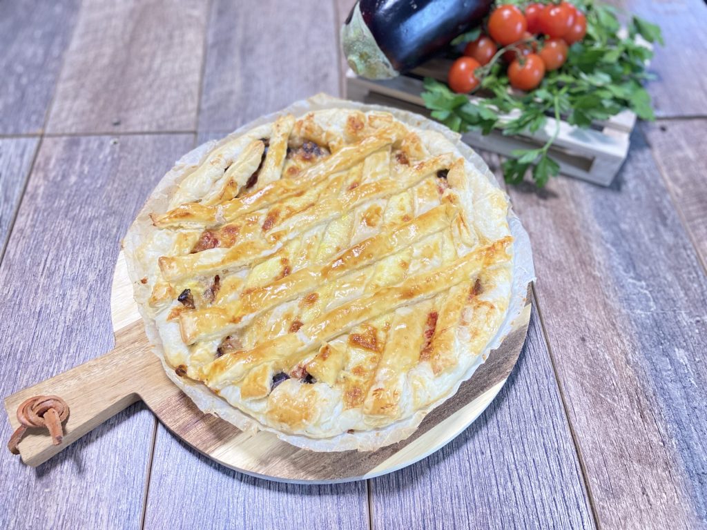 Tarte salée à la parmigiana