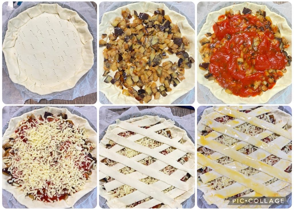 tarte de pâte feuilletée à la parmigiana