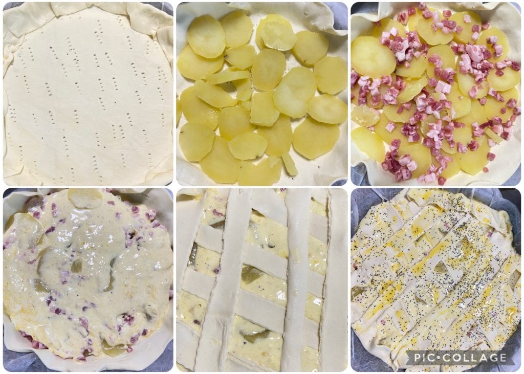 tarte à la carbonara