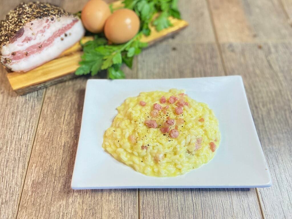 Risotto à la carbonara
