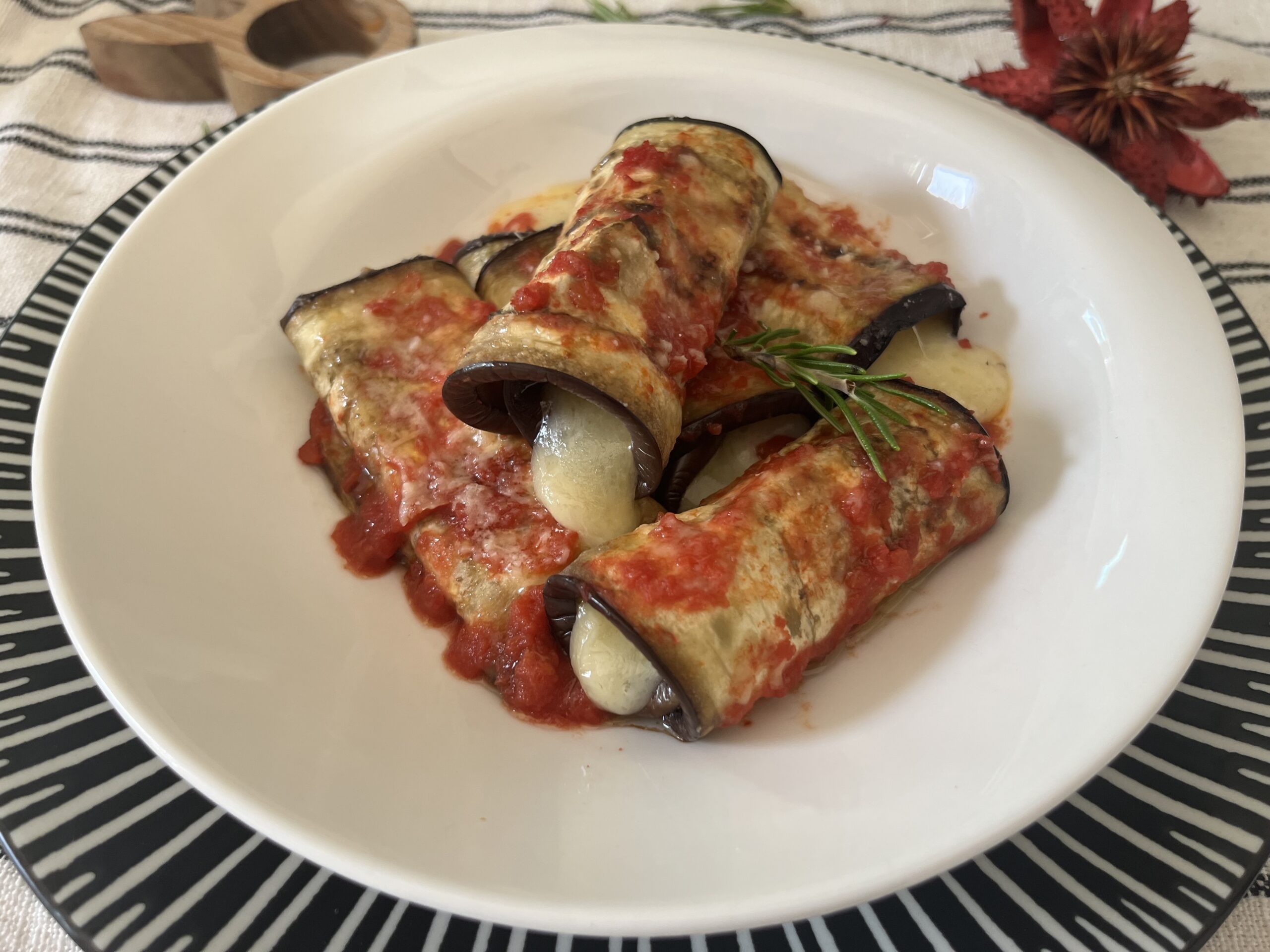 Roulés d’aubergines