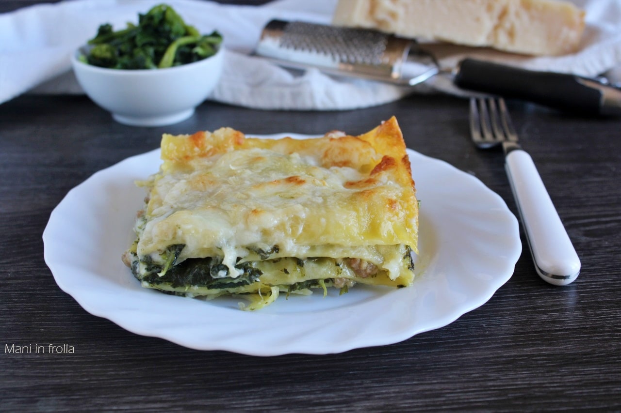 Lasagnes avec Râpini, Saucisse et Fromage