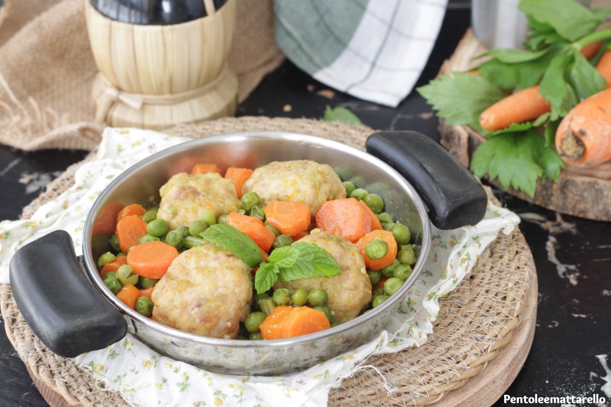 Boulettes de poulet aux légumes