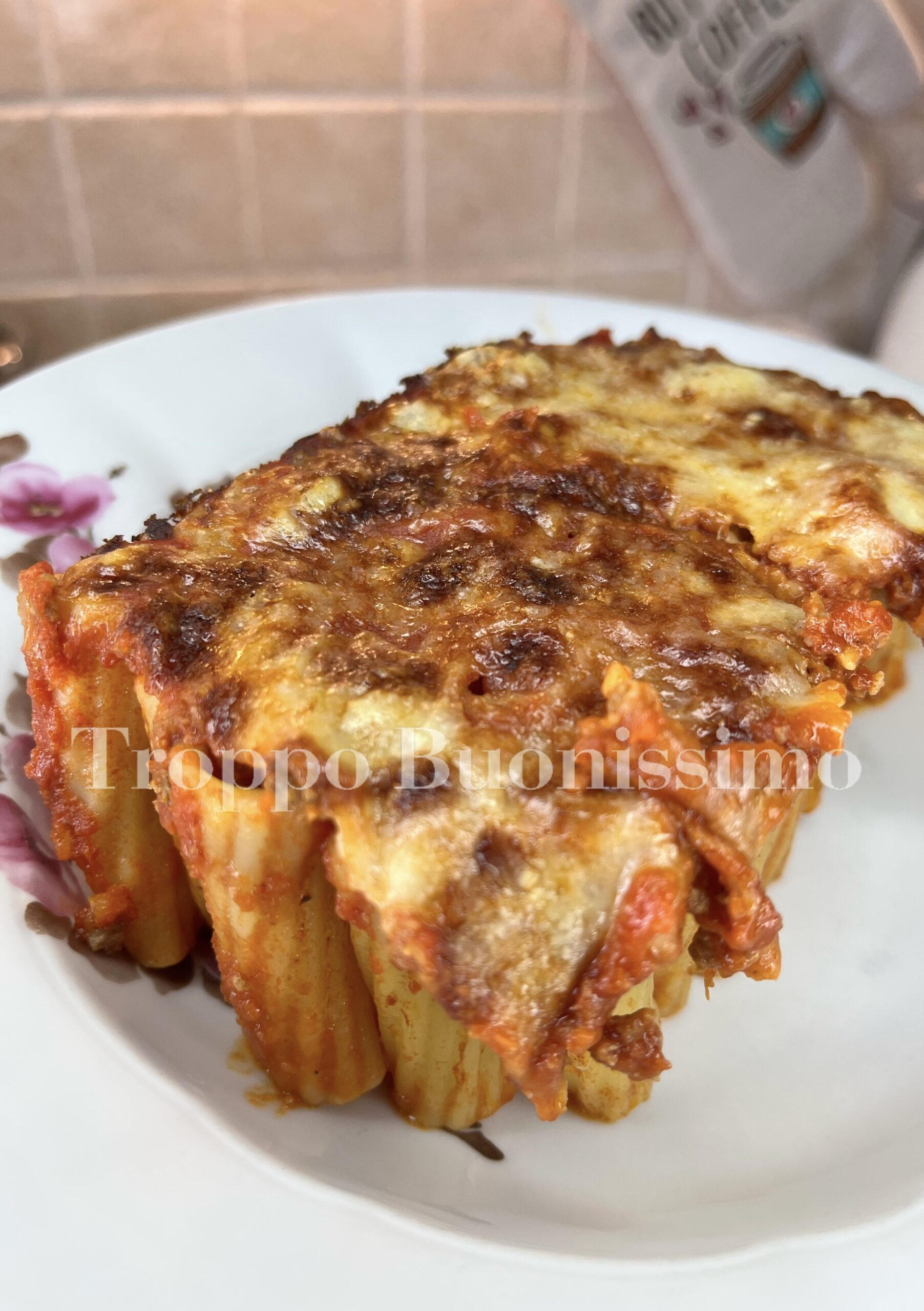 Délice vertical de rigatoni farcis