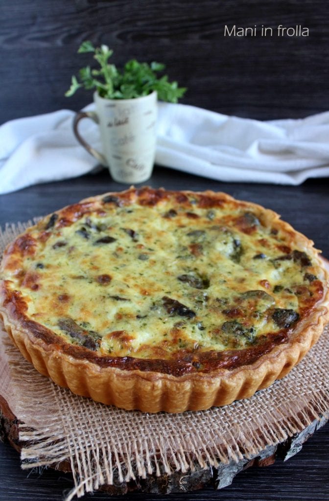 Tarte salée aux champignons