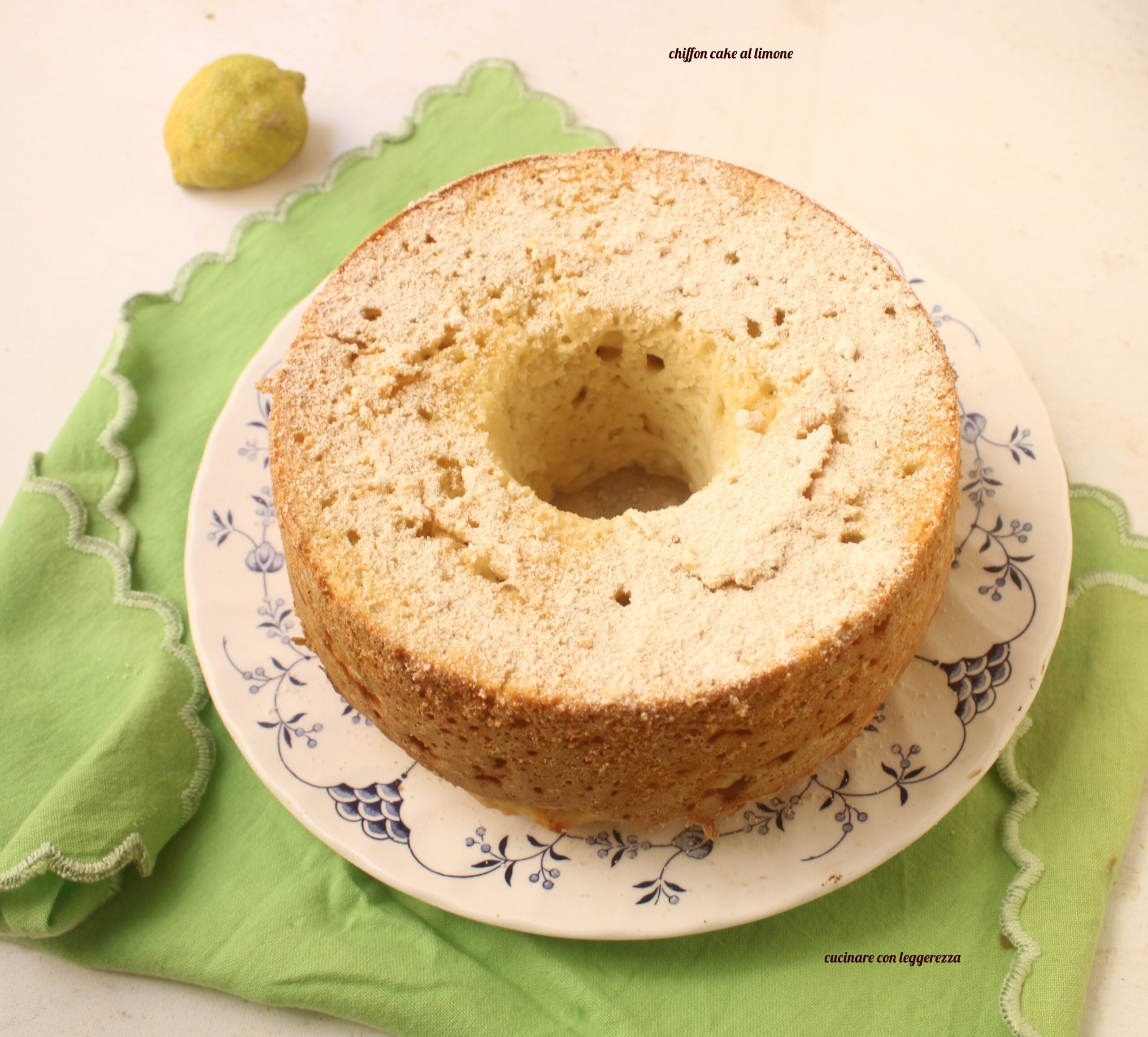 Chiffon cake au citron