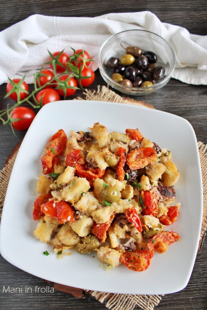 Calamars à la méditerranéenne au four