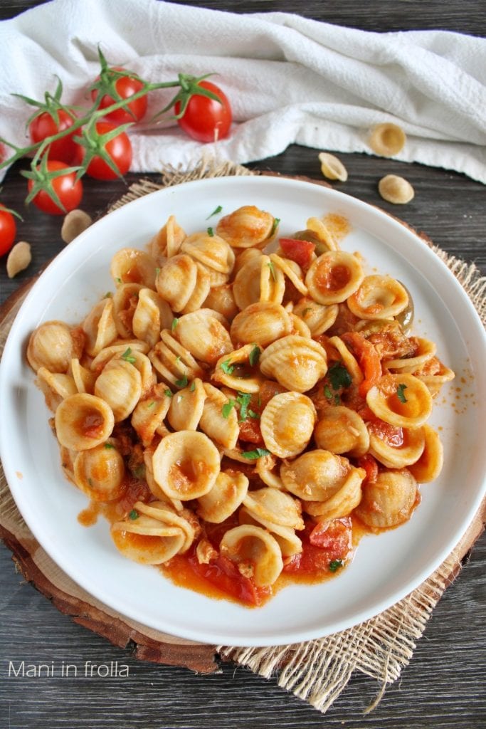 Pâtes aux Tomates Cerises Thon et Olives