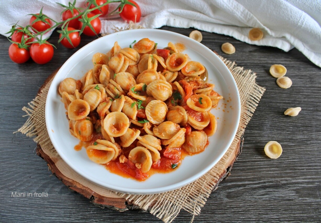 Pâtes aux Tomates Cerises Thon et Olives