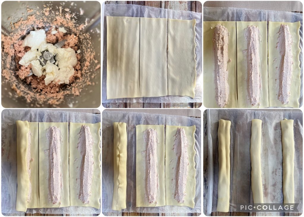 petits feuilletés rustiques au thon