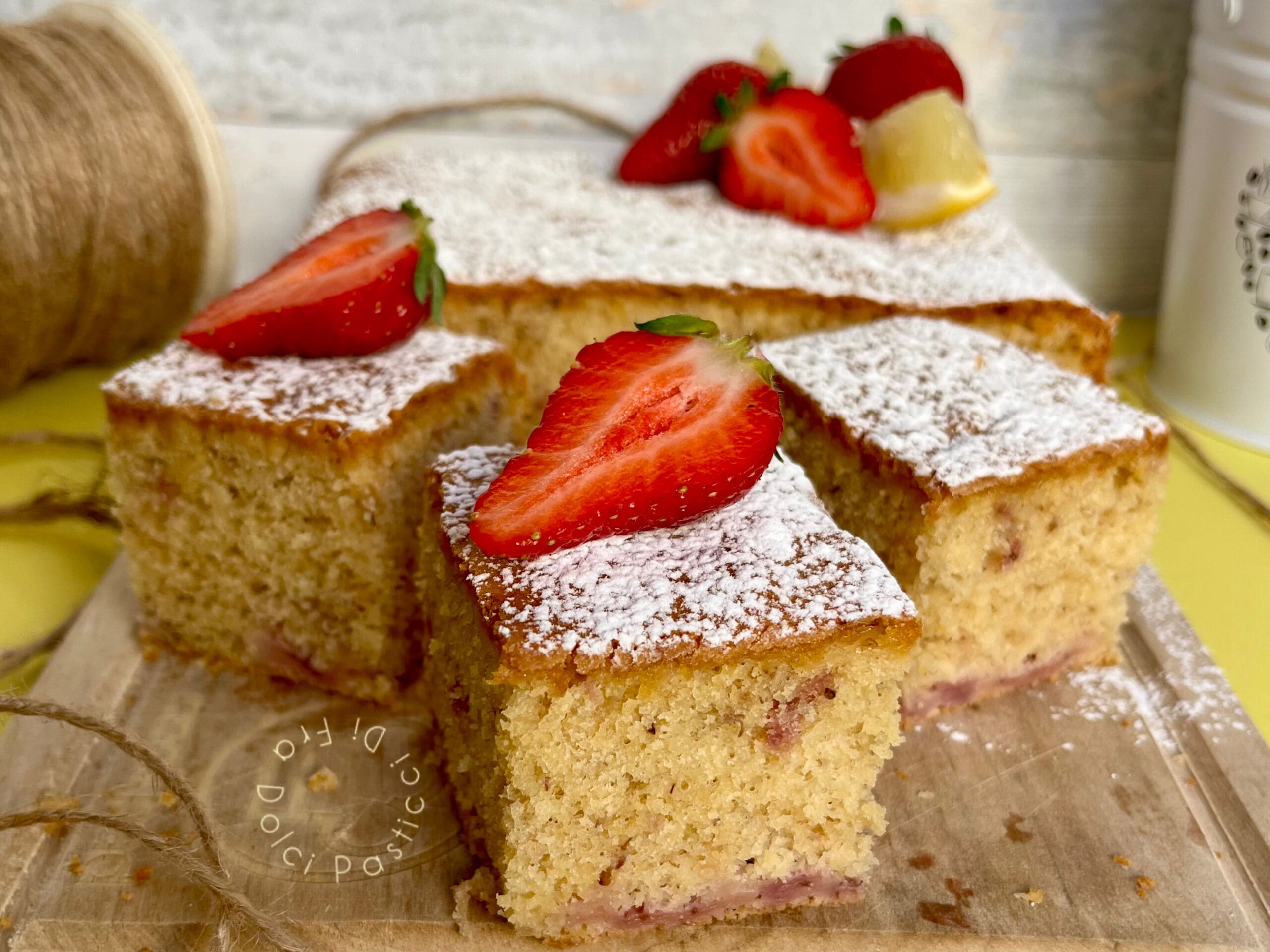 Cubes fraise et banane sans gluten