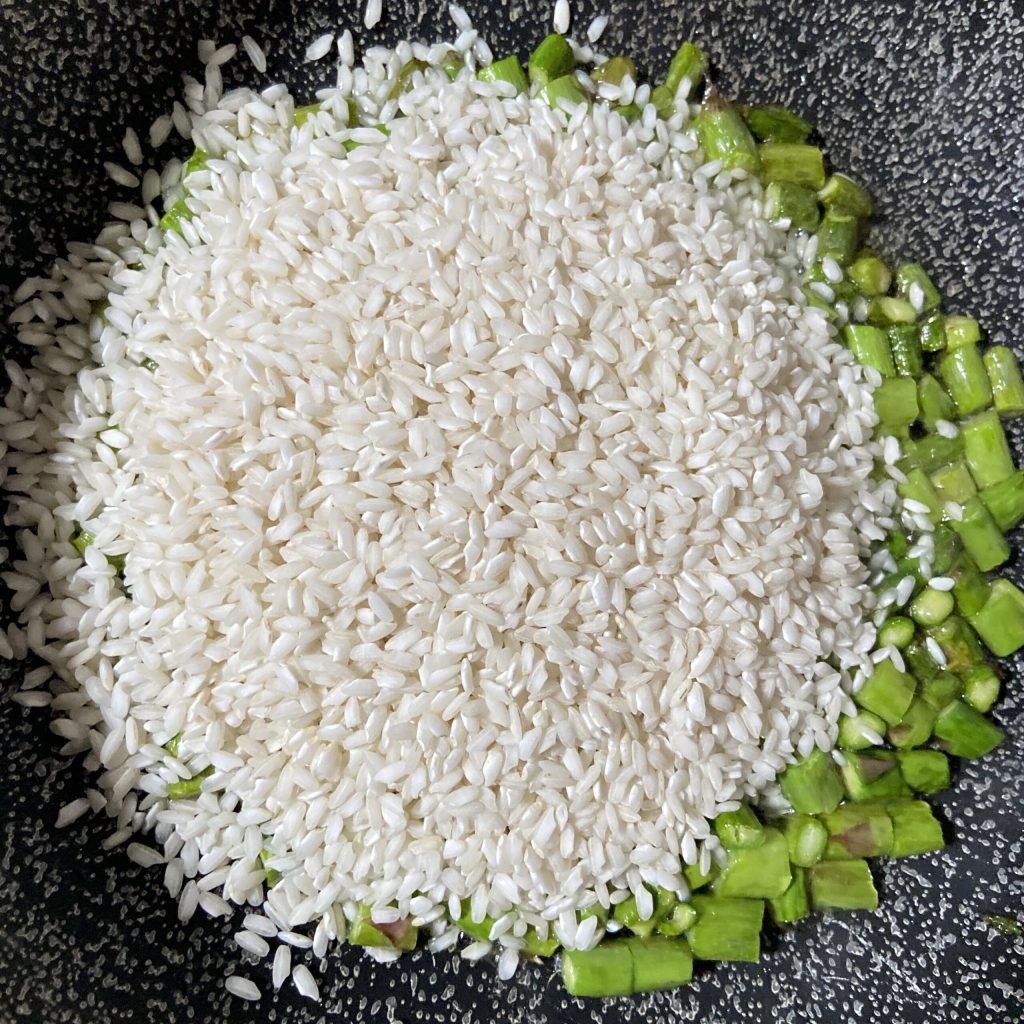 riz et asperges