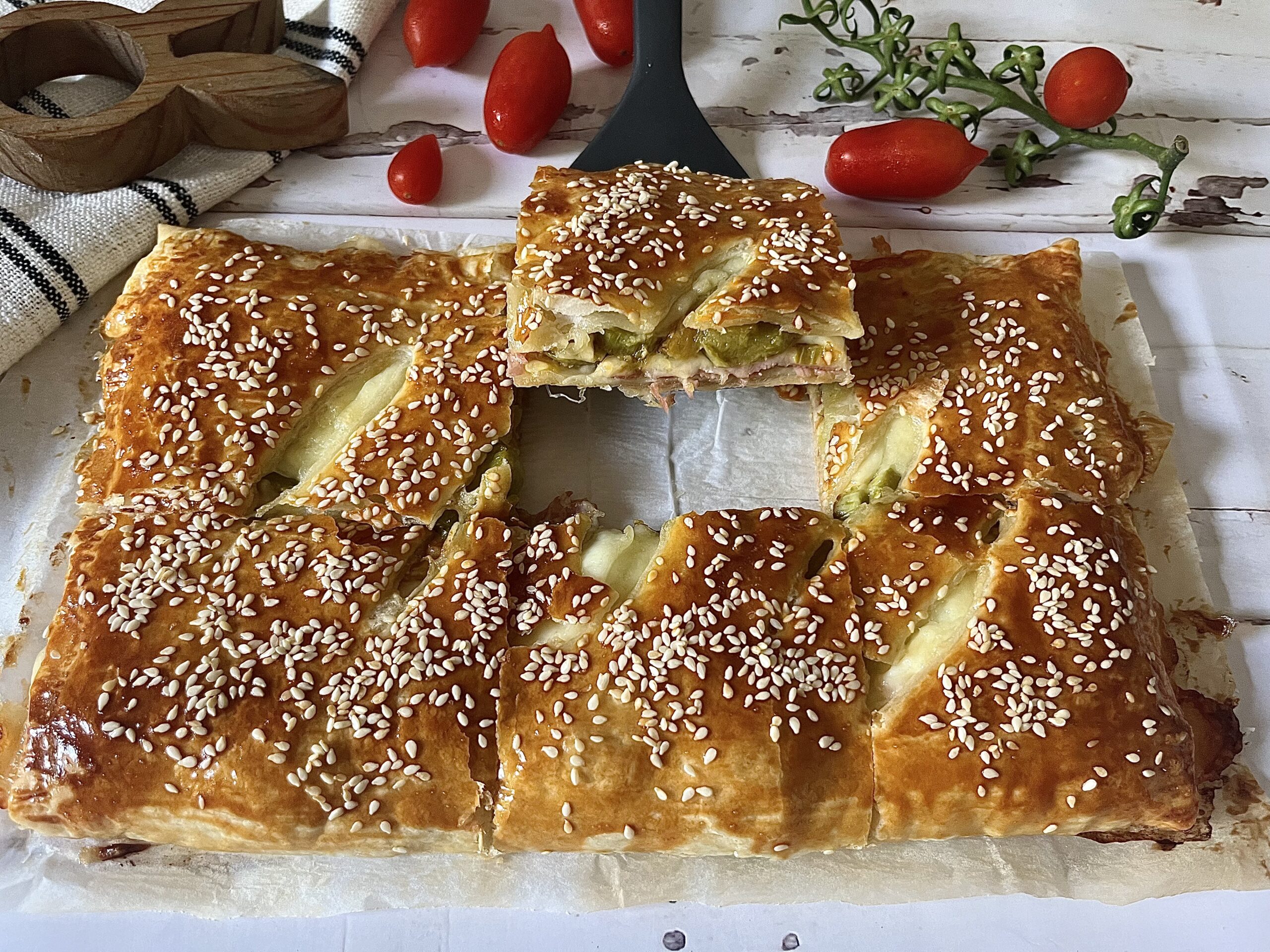 Feuilleté de courgettes