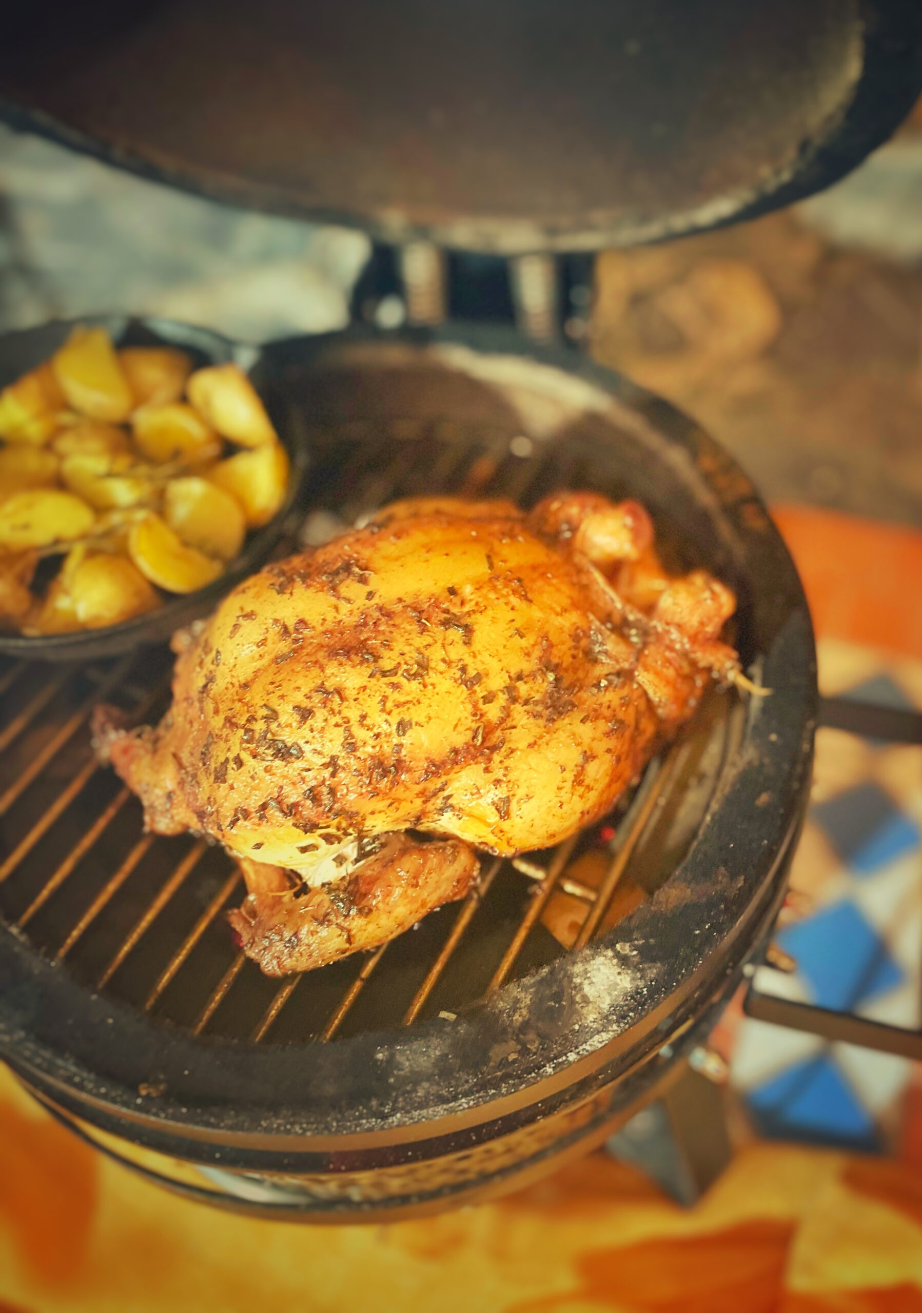 Poulet cajun au kamado