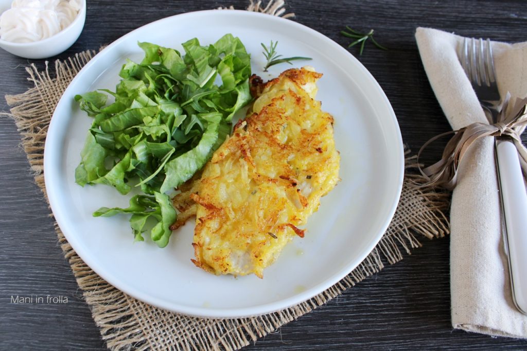 filets de poulet en croûte de pommes de terre