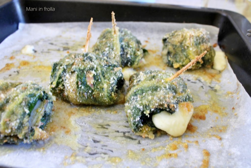 Rouleaux de blettes au jambon et fromage