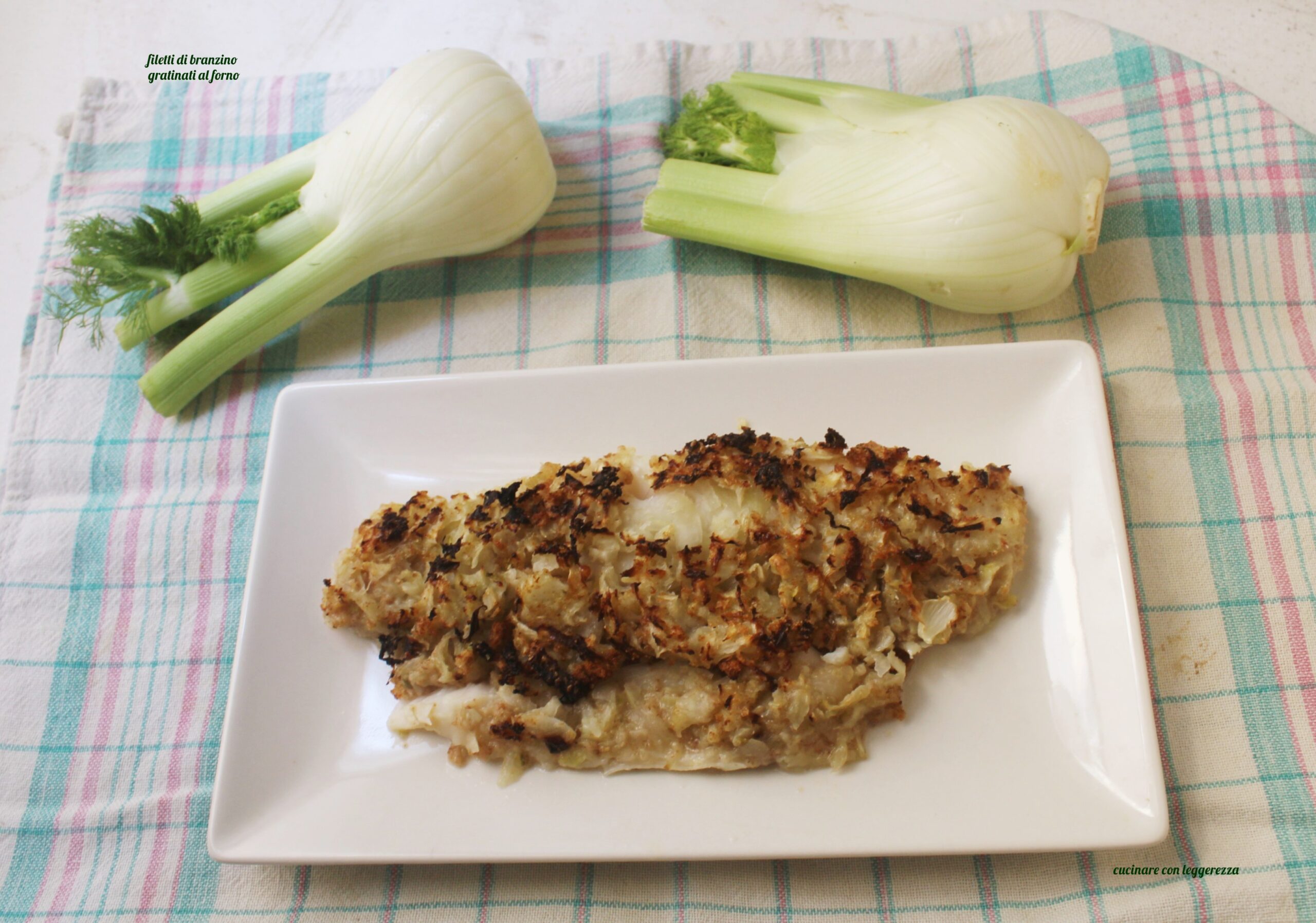 Filets de bar gratinés au four