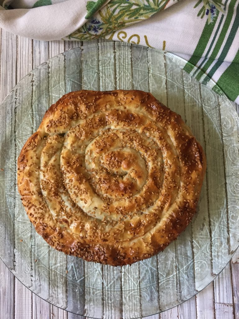 Tarte salée en spirale